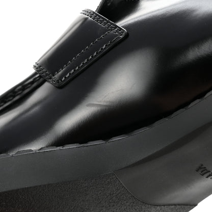 Prada Spazzolato Metal Triangle Logo 50mm Loafers 40 Black 11 of 11