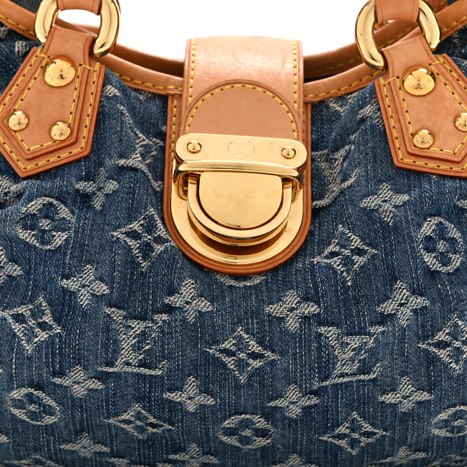 Louis Vuitton Monogram Denim Pleaty Blue 8 of 10