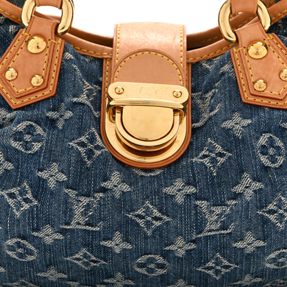 Louis Vuitton Monogram Denim Pleaty Blue 8 of 10