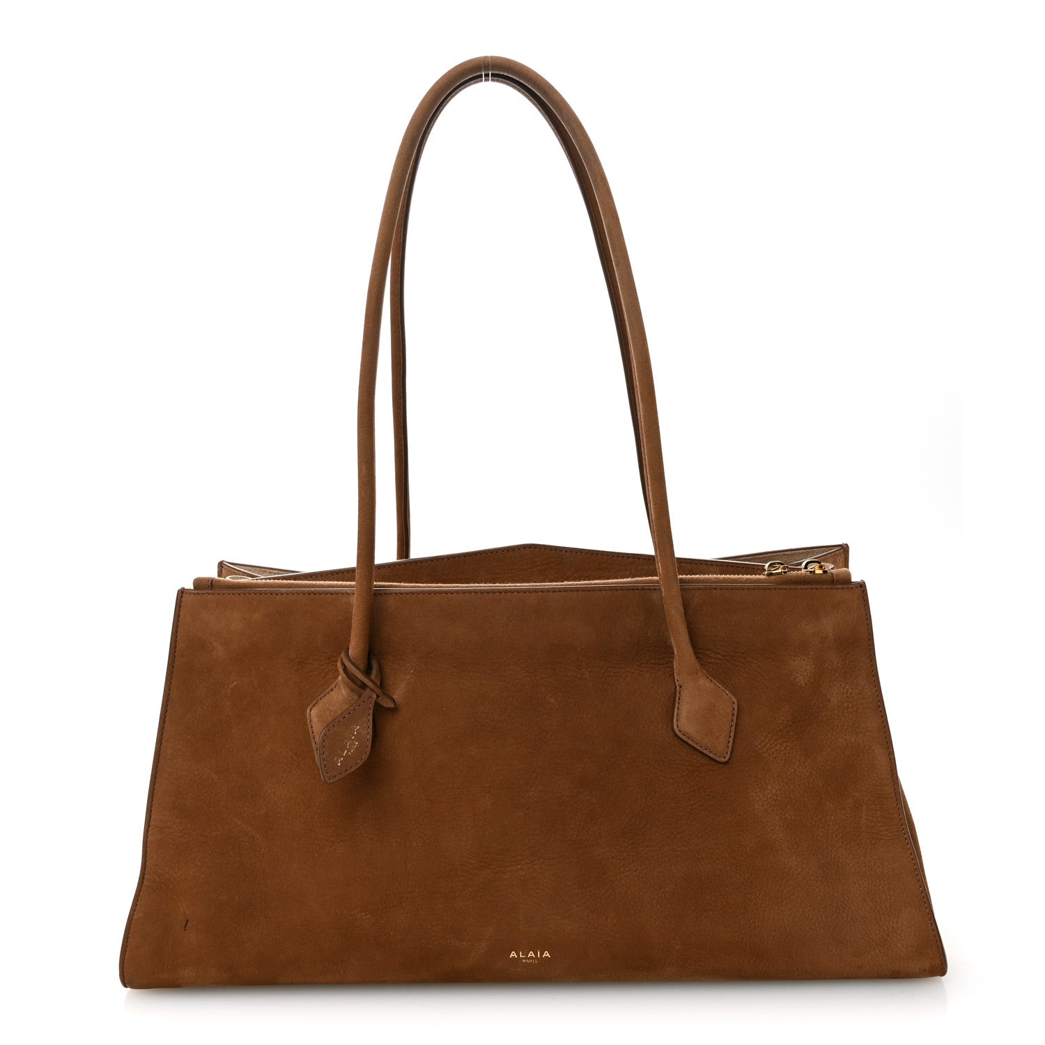 Alaia Nubuck Le Teckel Tote Terre D'Ombre 1 of 12