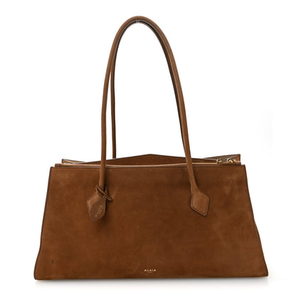 Alaia Nubuck Le Teckel Tote Terre D'Ombre 1 of 12