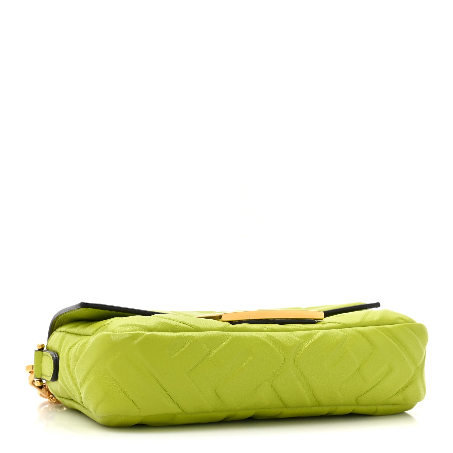 Fendi Nappa FF 1974 Embossed Mini Baguette Wasabi 4 of 12