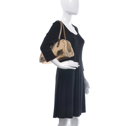 Gucci Monogram Small Princy Satchel Metallic 2 of 9