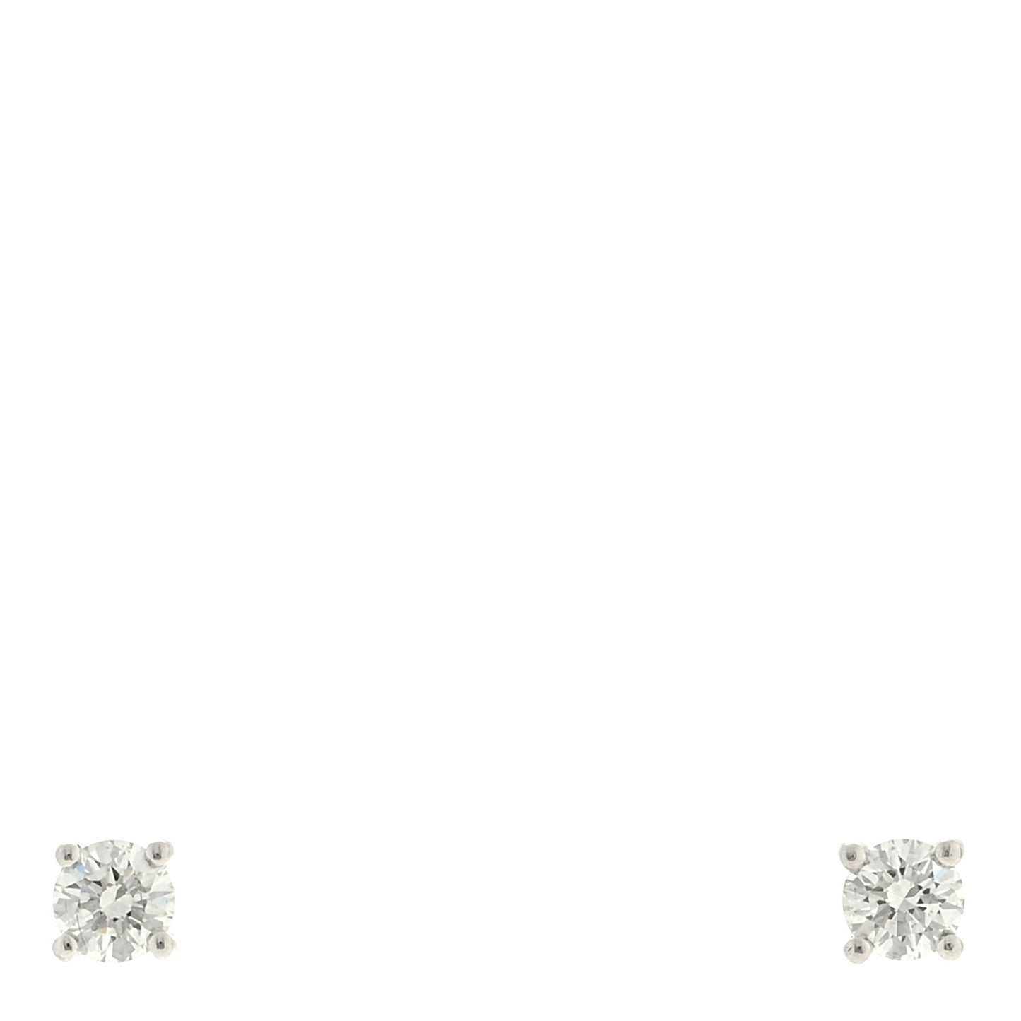 Platinum Diamond .22ctw Solitaire Earrings