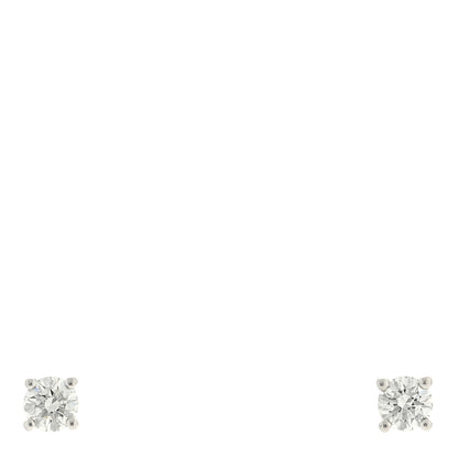 Tiffany Platinum Diamond .22ctw Solitaire Earrings 1 of 4