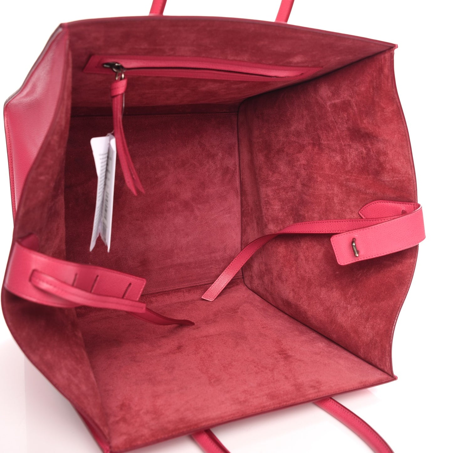Grained Calfskin Medium Phantom Luggage Fuchsia