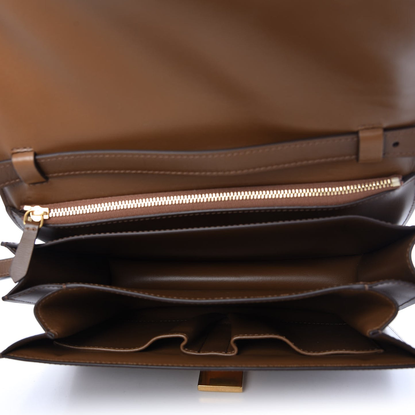 Box Calfskin Medium Classic Box Flap Bag Camel