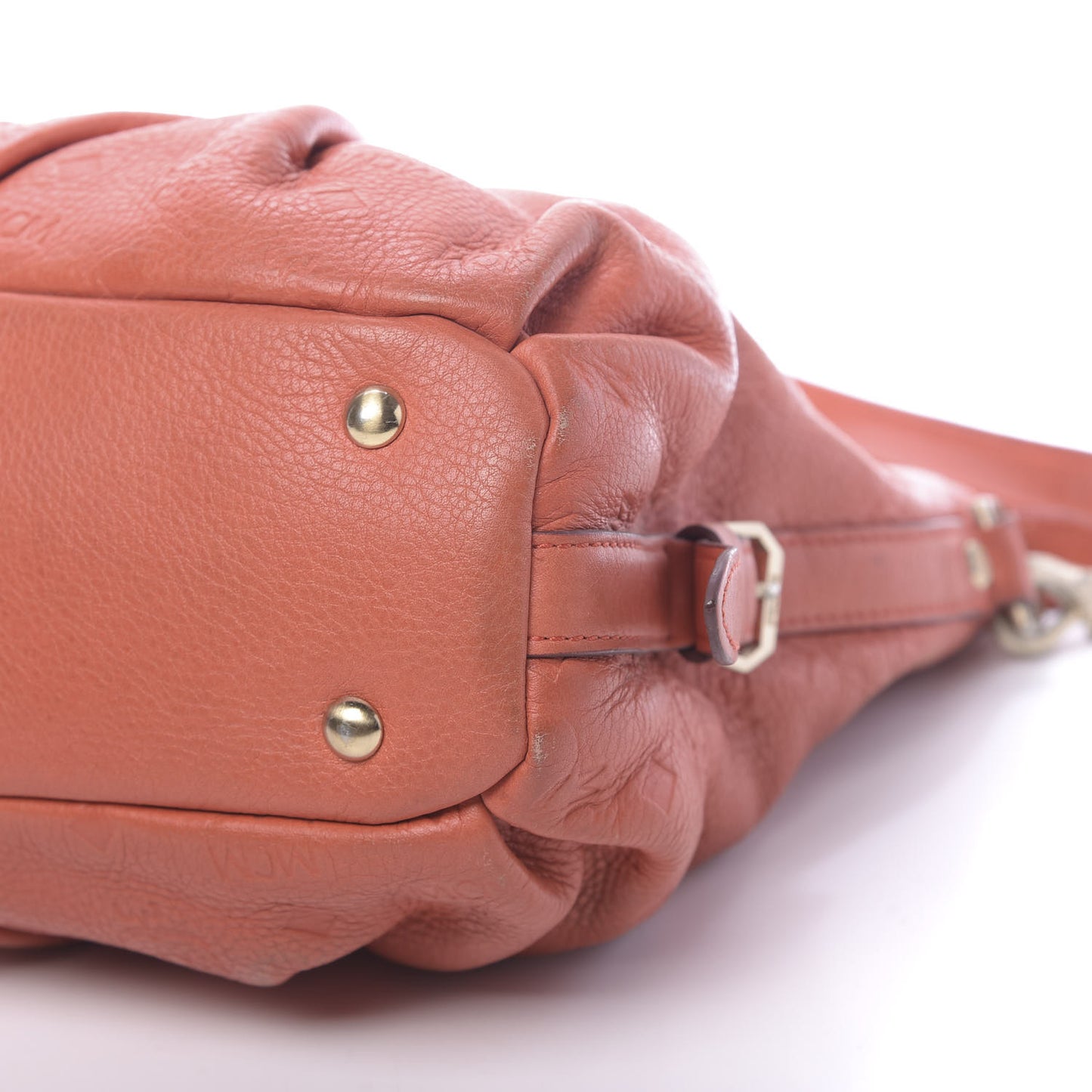 Calfskin Ottomar Monogram Tote Hot Coral