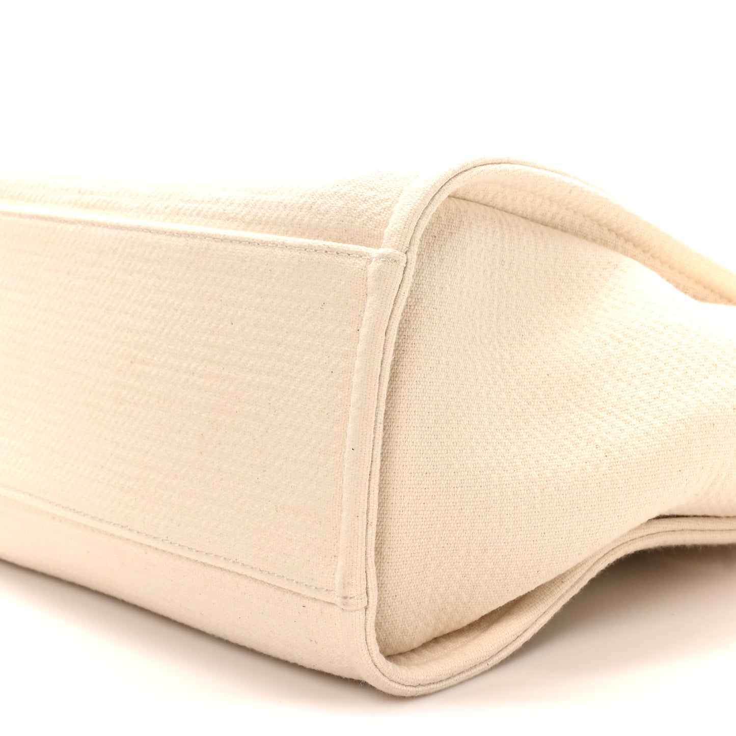 Mixed Fibers Small Deauville Tote White