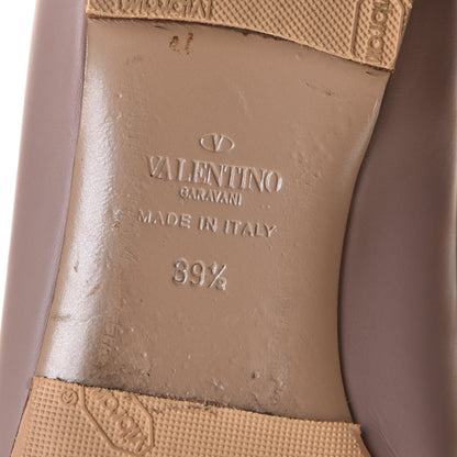 Valentino Garavani Nappa Rockstud Ballerina Flats 39.5 Poudre 10 of 22