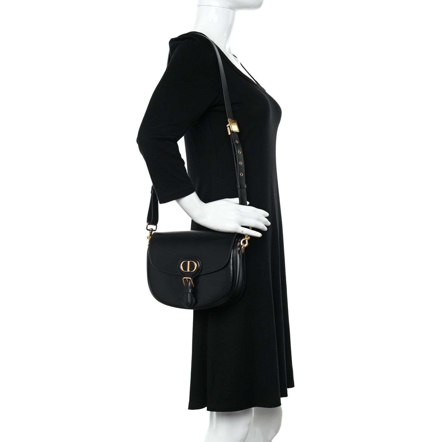 Christian Dior Box Calfskin Medium Bobby Flap Black 3 of 18