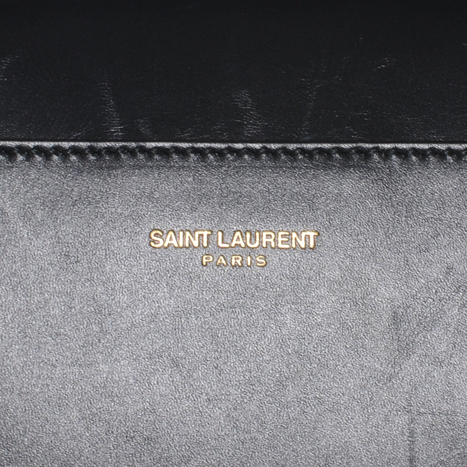 Saint Laurent Leather Classic Duffle 12 Bag Black 6 of 8