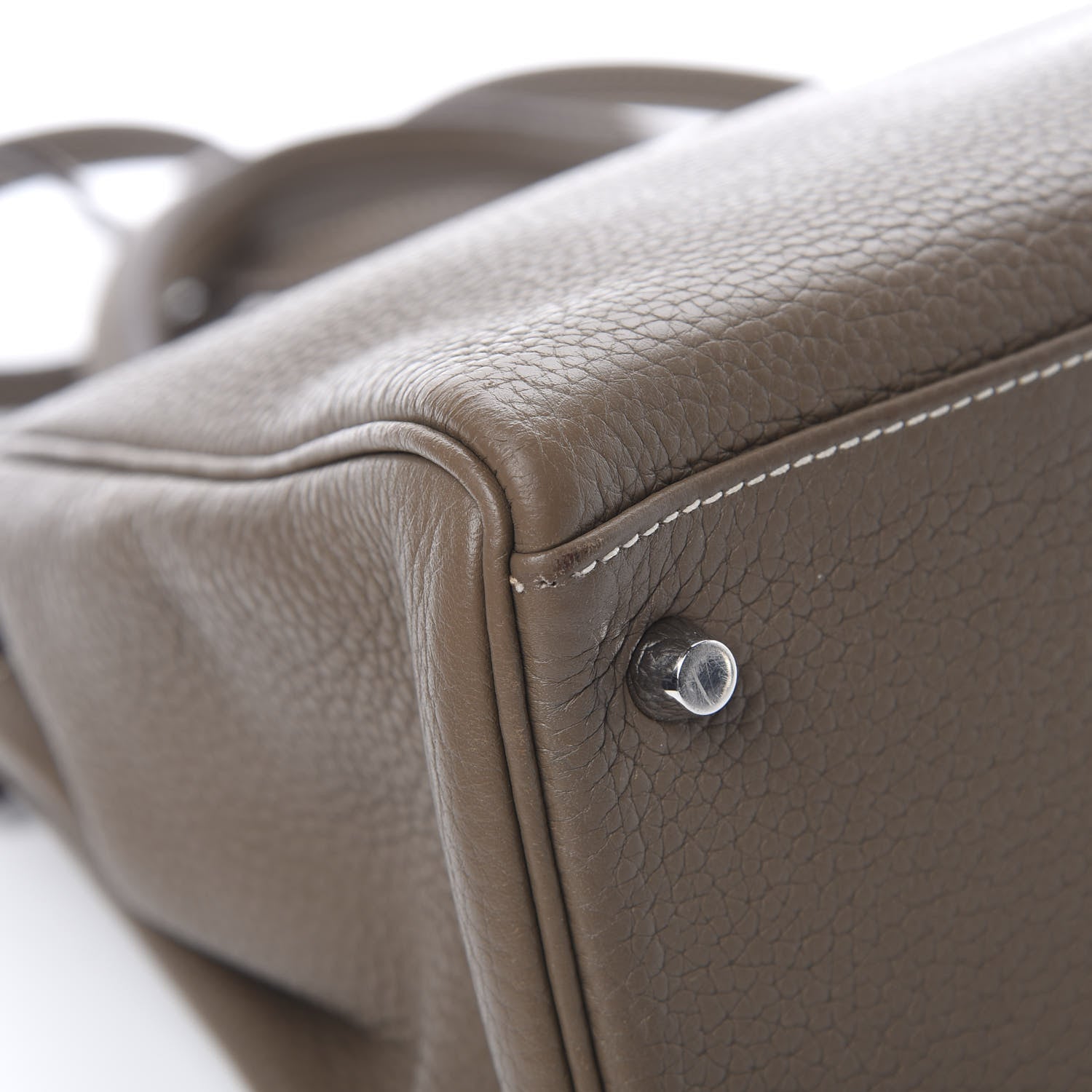 Hermes Taurillon Clemence Kelly Retourne 32 Etoupe 13 of 15
