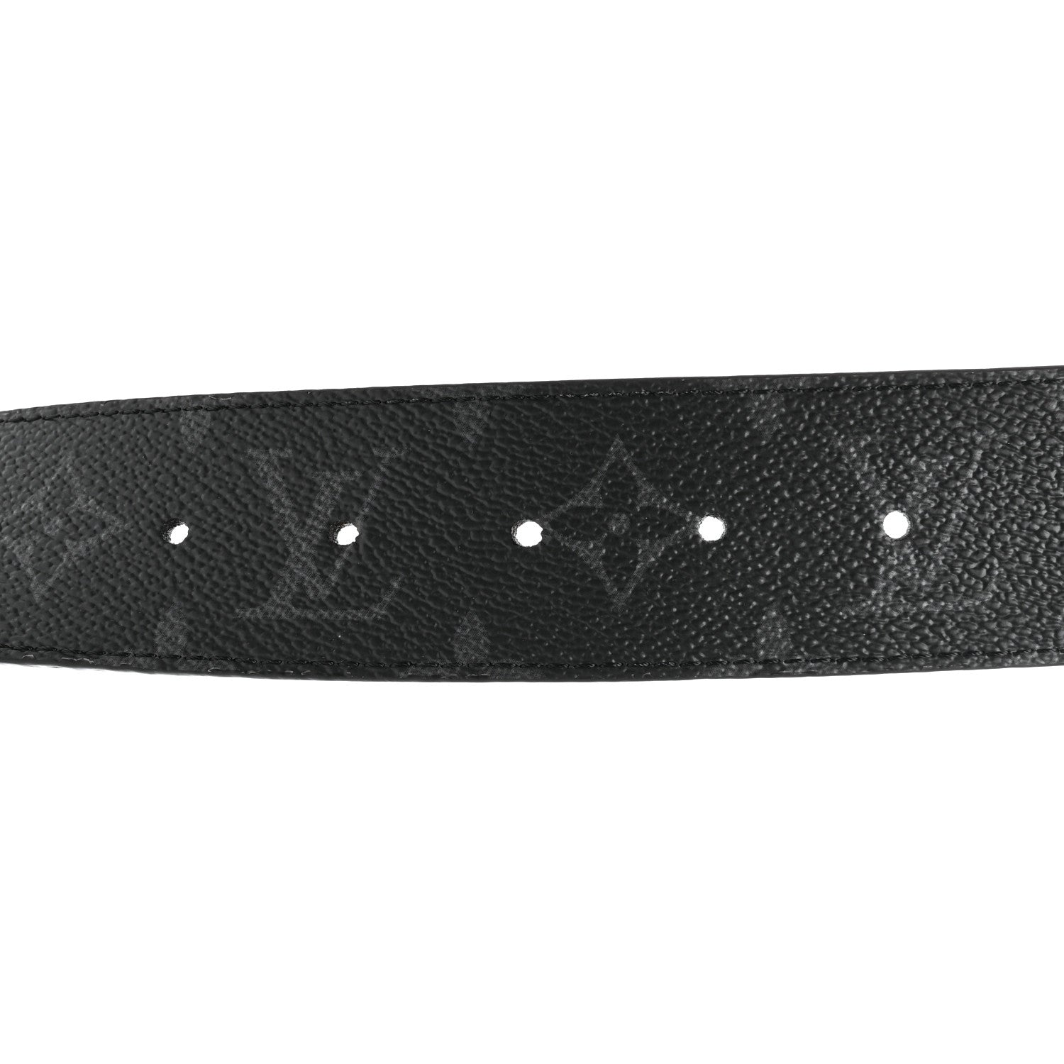 Louis Vuitton Calfskin Monogram Eclipse 40mm LV Initiales Reversible Belt 85 34 3 of 5