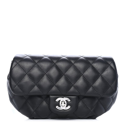 Chanel Calfskin Quilted CC Uniform Flap Belt Bag Black 1 of 9