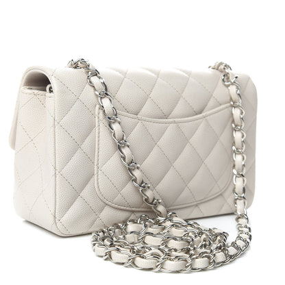 Chanel Caviar Quilted Mini Rectangular Flap Ivory 3 of 10