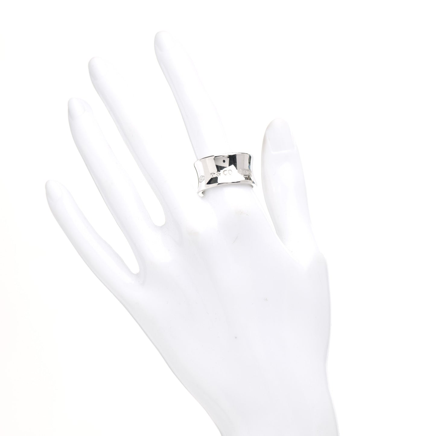 Sterling Silver Wide 1837 Ring 58 8.5