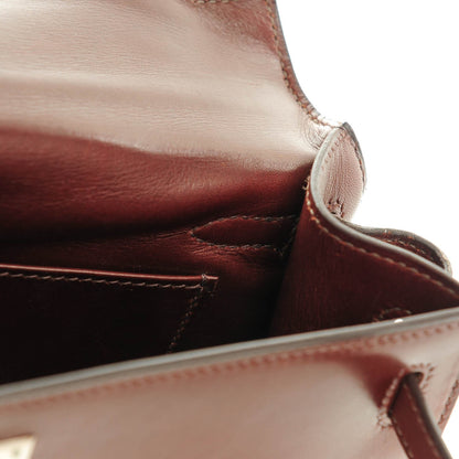 Hermes Evercalf Kelly Pochette Clutch Havane 7 of 16
