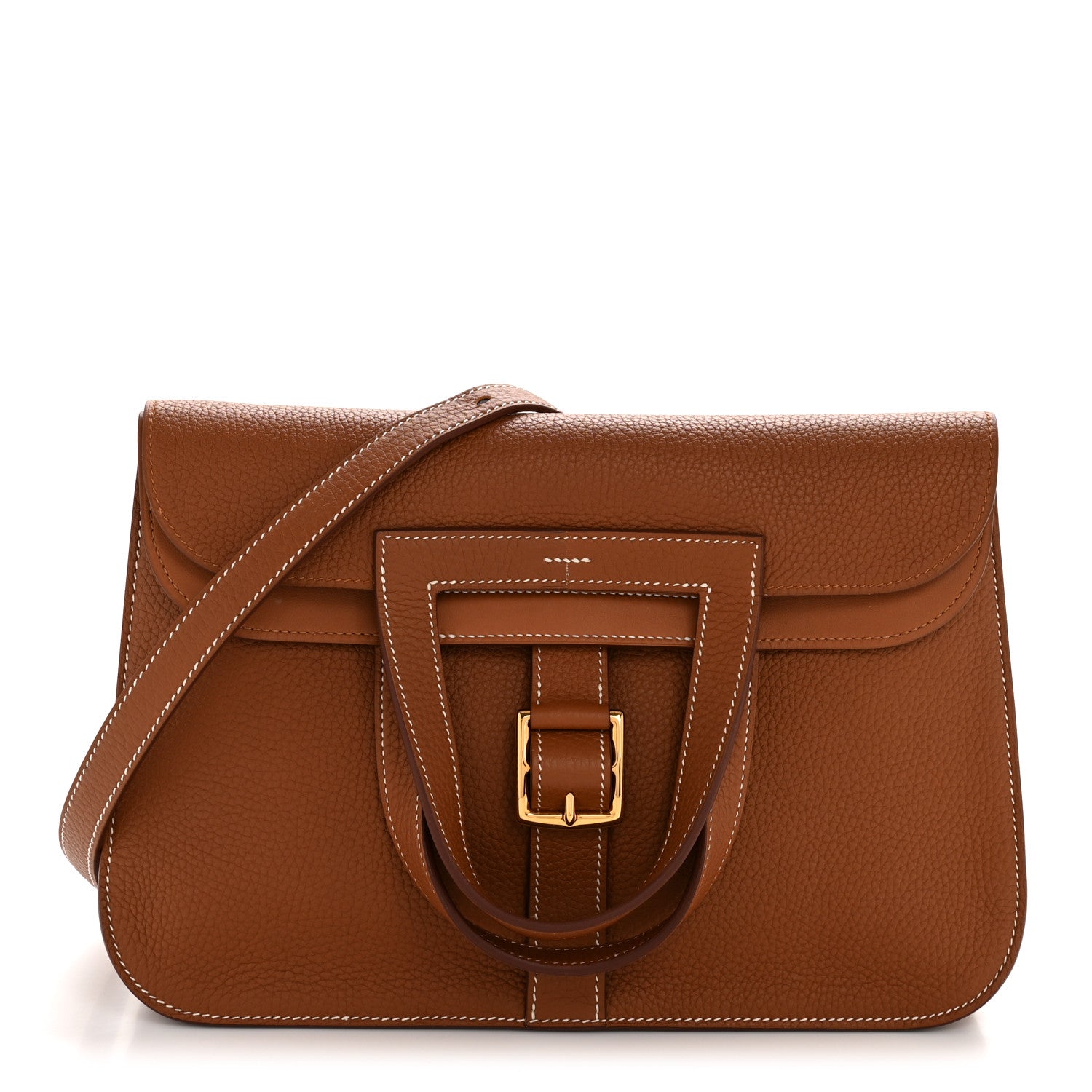 Hermes Taurillon Clemence Halzan 31 Gold 1 of 23