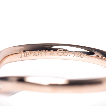 Tiffany 18K Rose Gold Diamond Elsa Peretti Wedding Band Ring 48 4.5 6 of 6