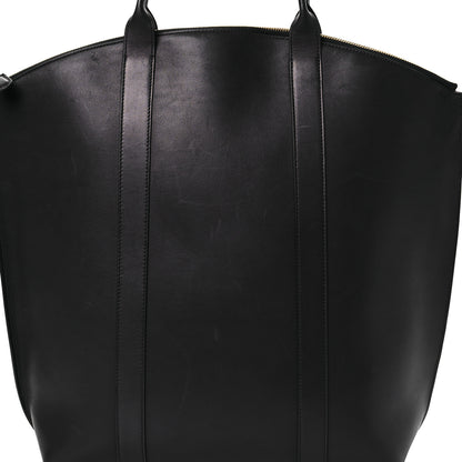 The Row Polished Saddle Calfskin Dante Tote Black 7 of 14
