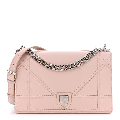 Christian Dior Grained Calfskin Medium Diorama Flap Bag Rose Poudre 1 of 16