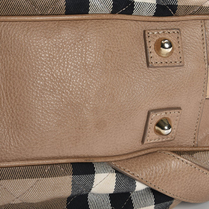 Burberry Grainy Calfskin House Check Margaret Bag Light Nude 14 of 15