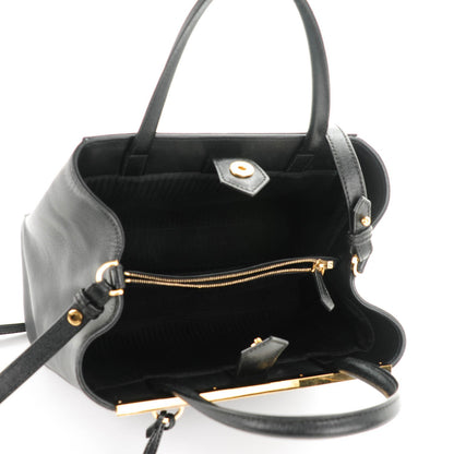 Fendi Vitello Elite Petite 2Jours Tote Black 5 of 8