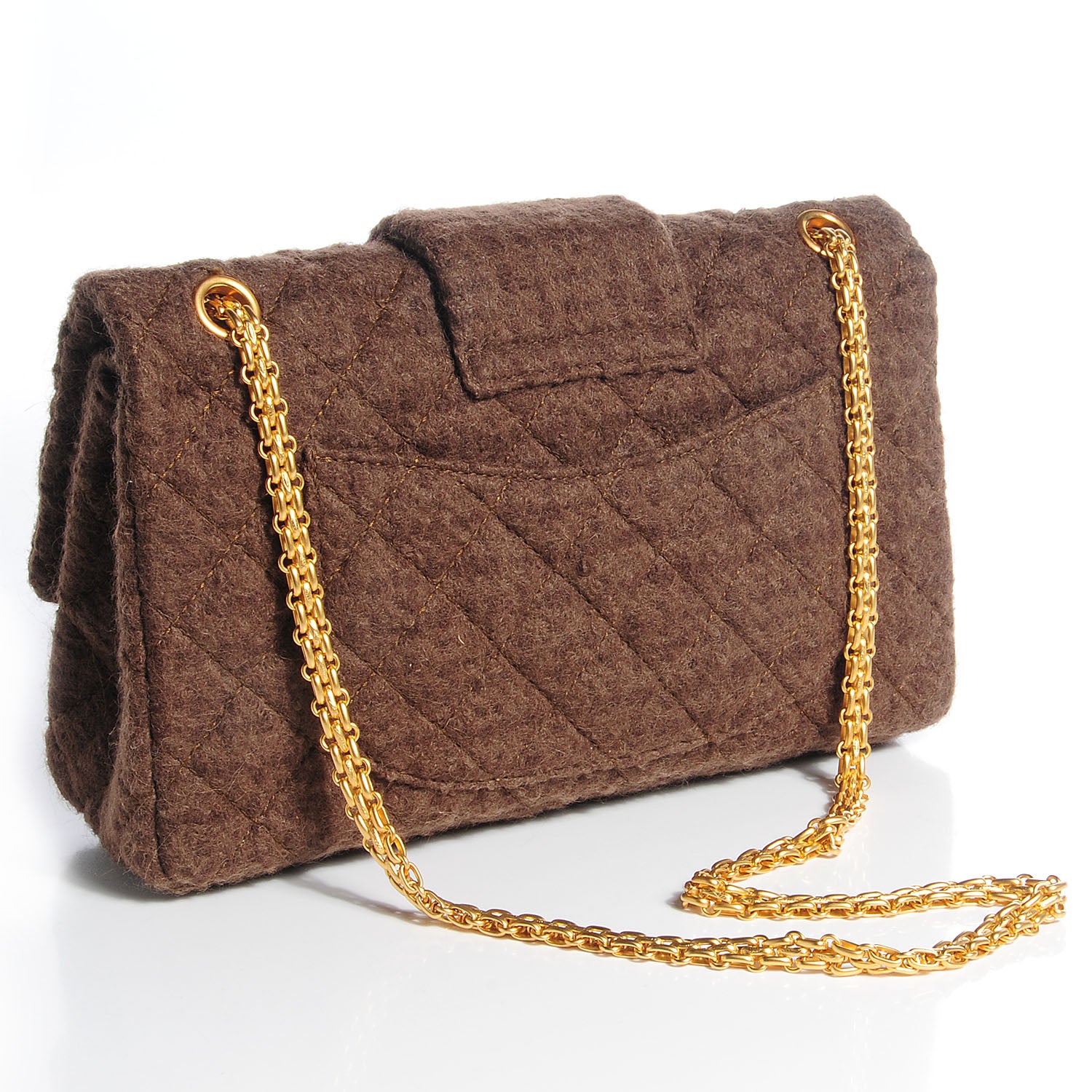 Chanel Wool Paris Moscow Romanov 2.55 Reissue 226 Flap Khaki 3 of 8