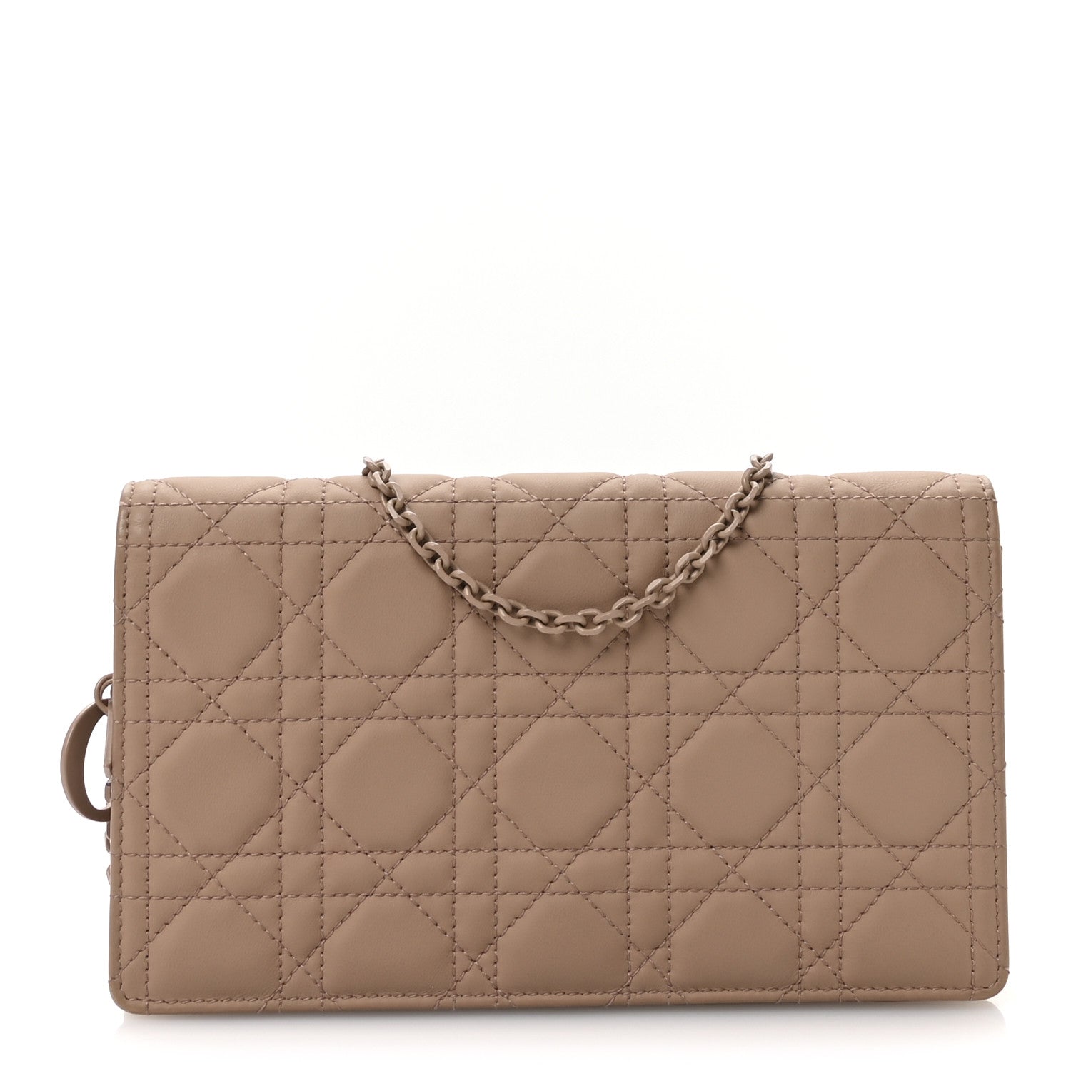 Christian Dior Ultra Matte Calfskin Cannage Lady Dior Clutch Fard 1 of 12