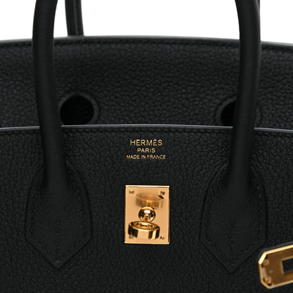 Hermes Togo Birkin 25 Black 6 of 9
