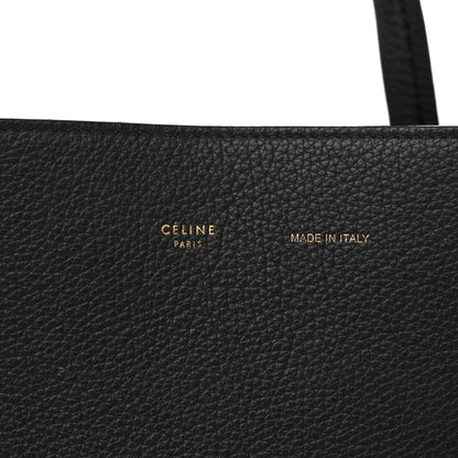 Celine Soft Grained Calfskin Small Belt Cabas Phantom Grey 6 of 14