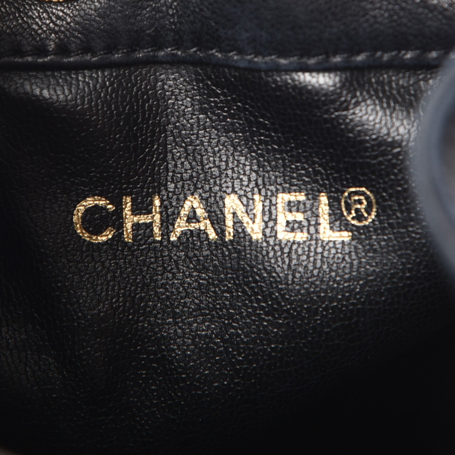 Chanel Lambskin CC Drawstring Bag Black 8 of 10