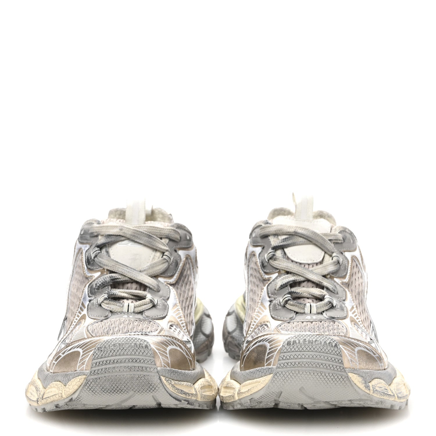 Balenciaga Mesh Rubber Womens 3XL Sneakers 41 Eggshell 3 of 9