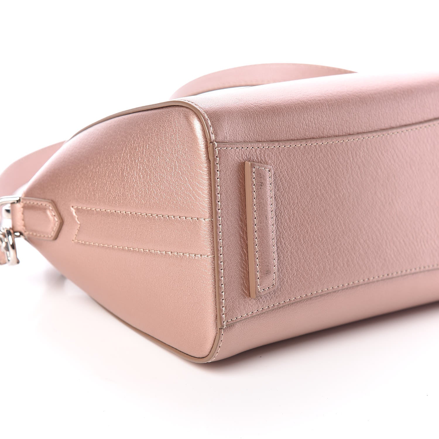 Givenchy Metallic Sugar Goatskin Mini Antigona Light Pink 7 of 15