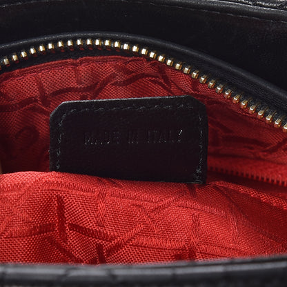 Christian Dior Lambskin Cannage Medium Lady Dior Black 7 of 21