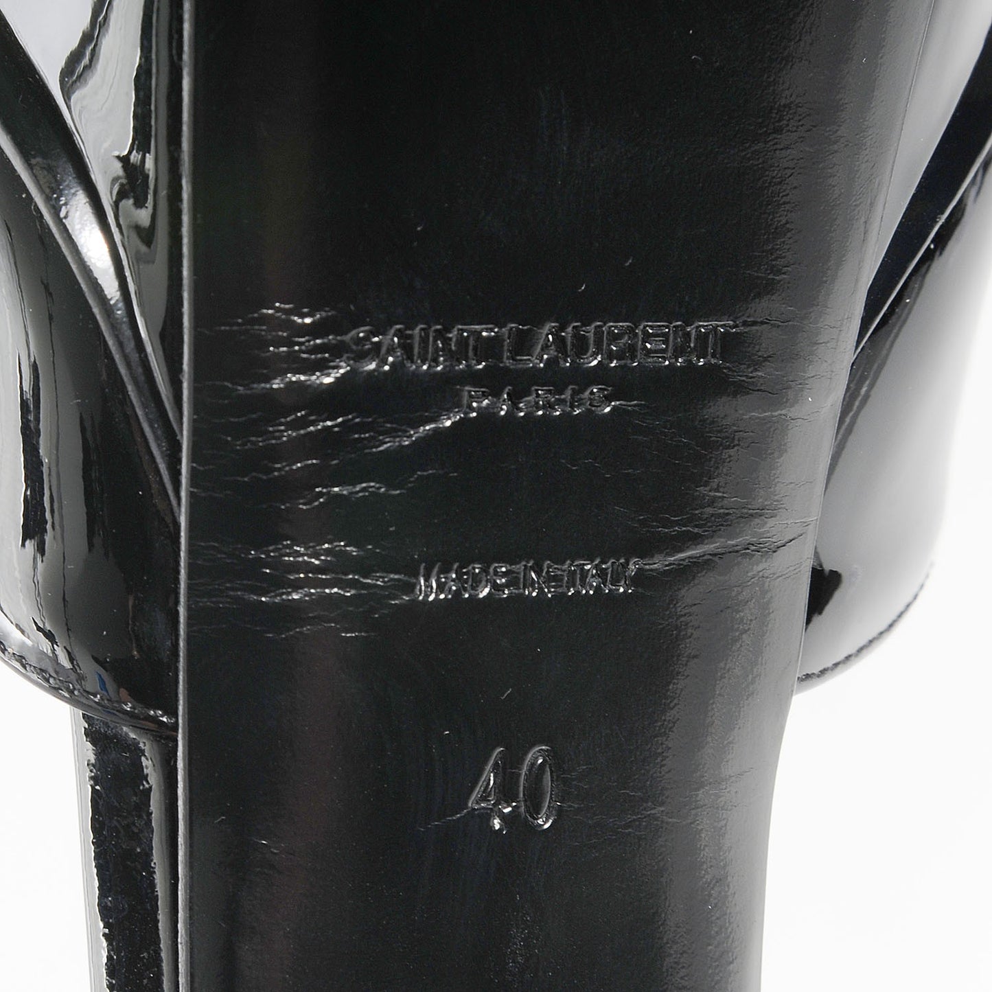 Patent Janis 130 Platform T-Strap Pumps 40 Black