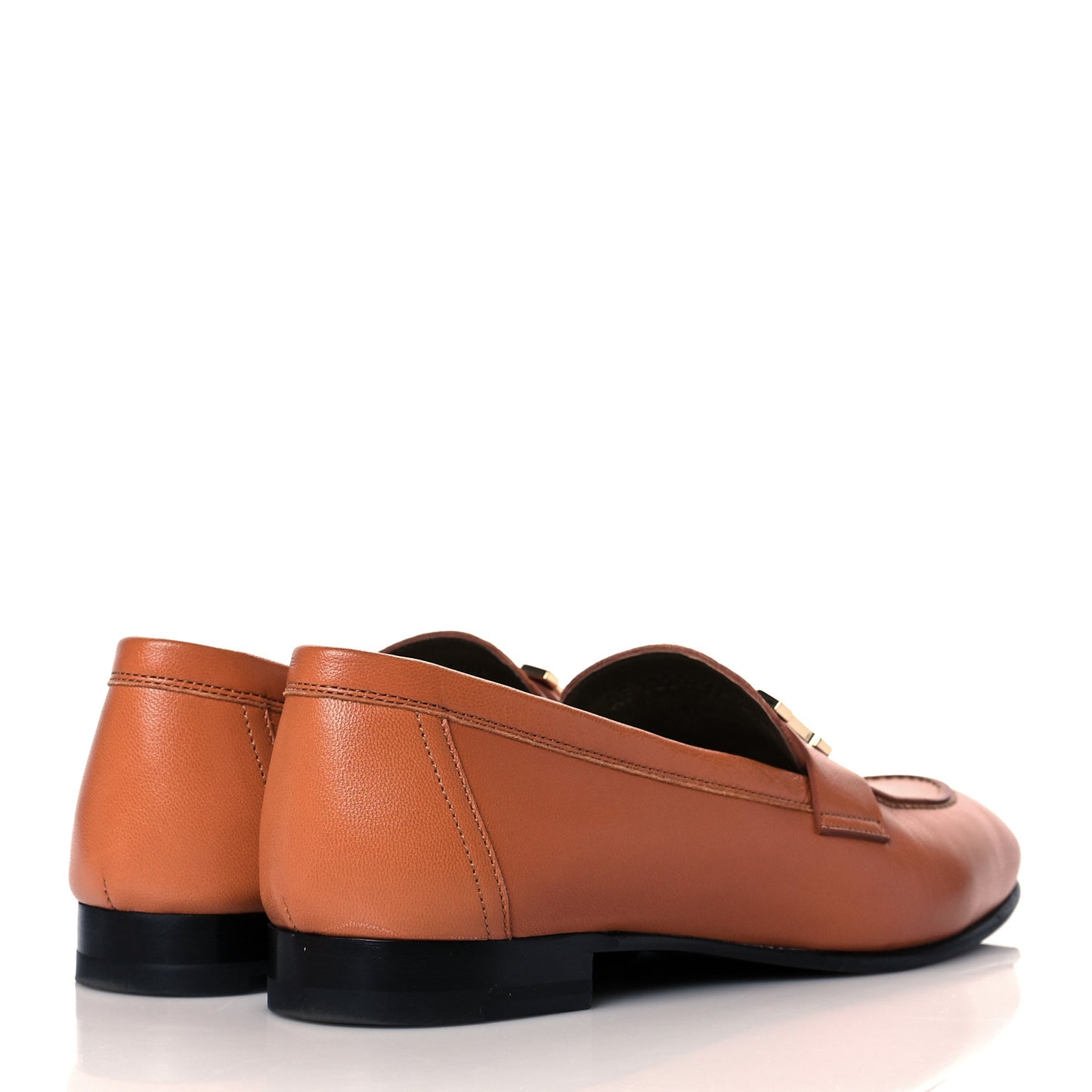 Goatskin Womens Paris Loafers 36 Marron Glaise