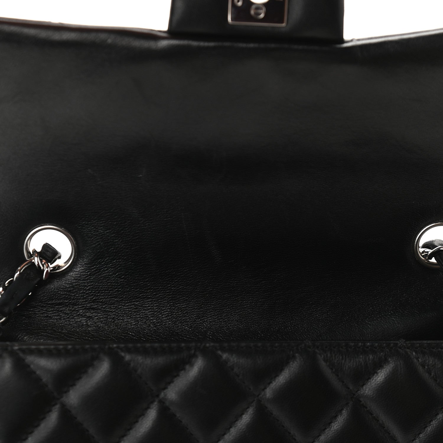Chanel Lambskin Quilted Mini Rectangular Flap Black 10 of 11