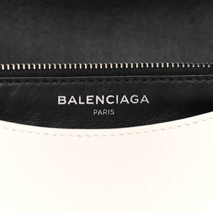 Balenciaga Pebbled Calfskin Chain Wallet White 6 of 11