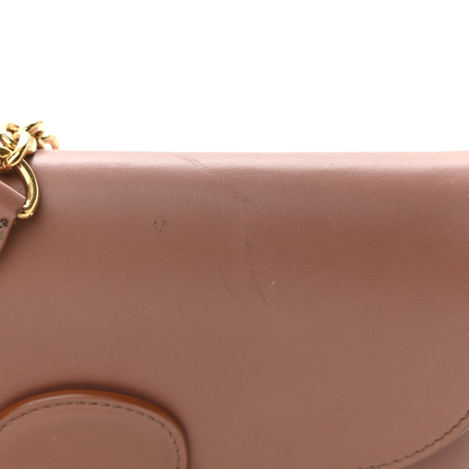 Celine Shiny Calfskin Medium Chain Maillon Triomphe Antique Rose 9 of 9