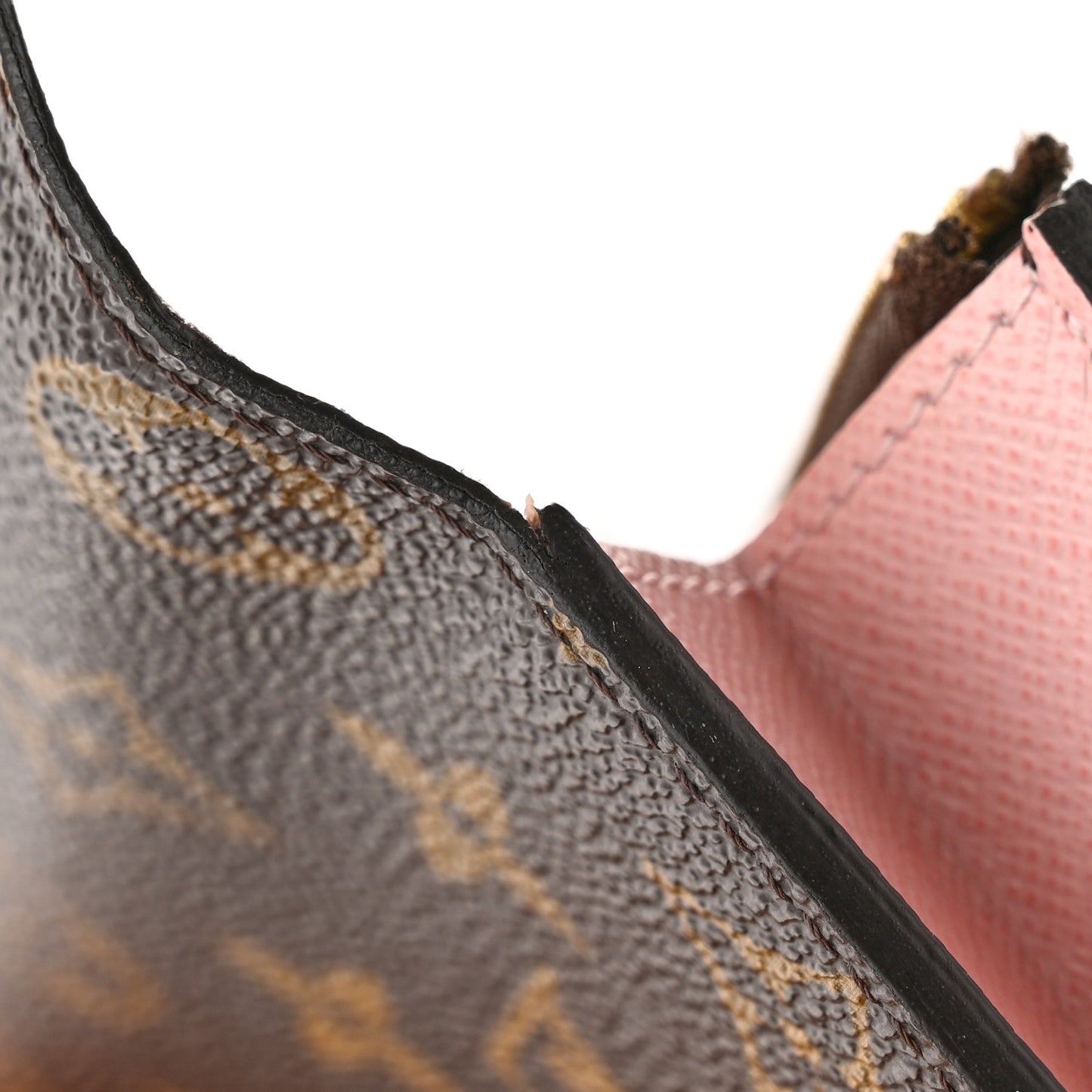 Monogram Emilie Wallet Rose Ballerine