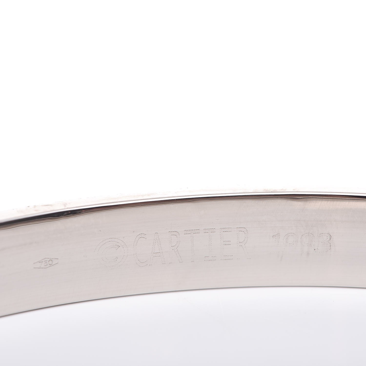 Cartier 18K White Gold LOVE Bracelet 16 5 of 6