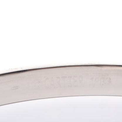 Cartier 18K White Gold LOVE Bracelet 16 5 of 6