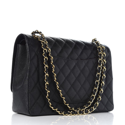 Chanel Caviar Quilted Maxi Double Flap Black 4 of 9