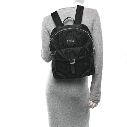 Gucci Econyl Nylon Monogram Off The Grid Backpack Black 2 of 10
