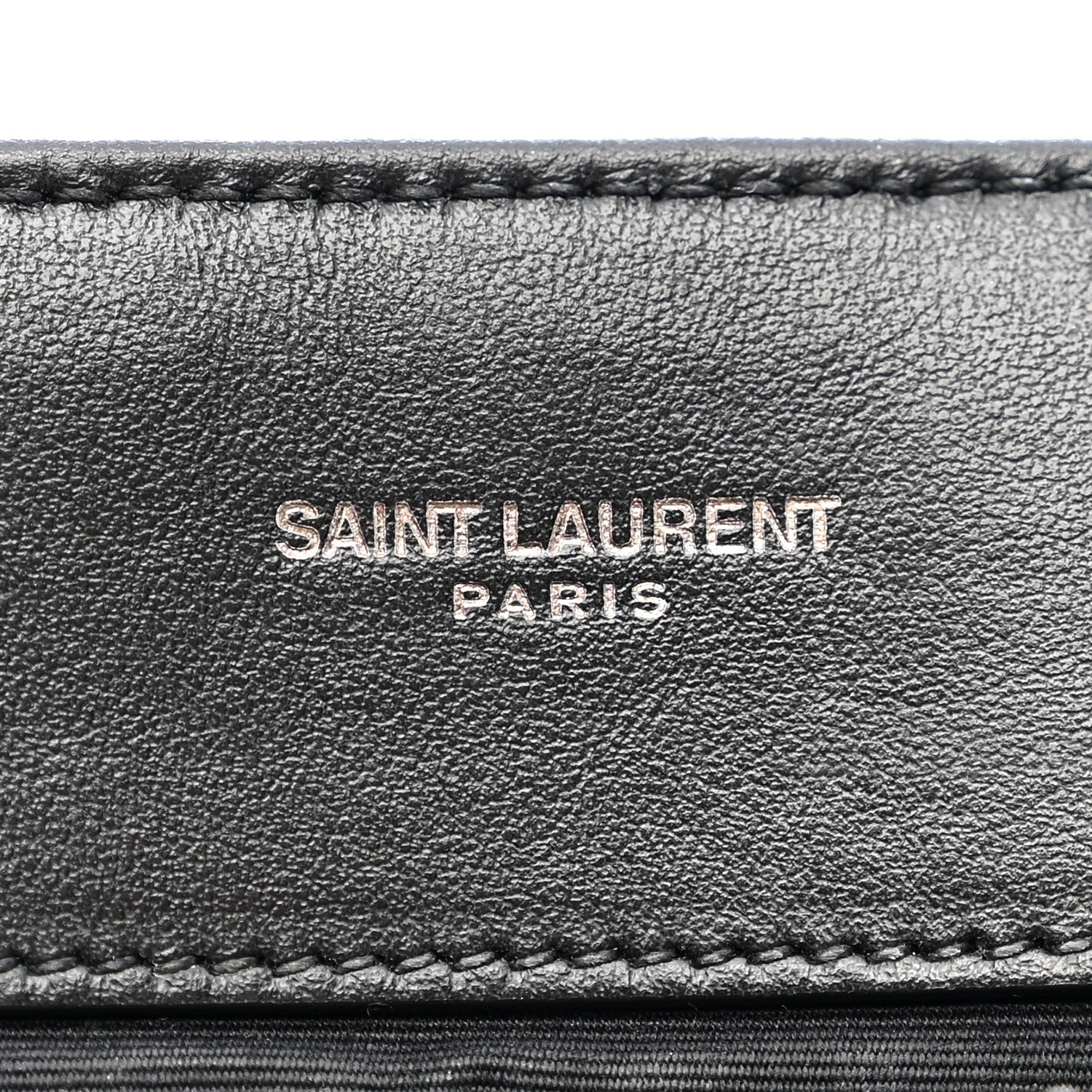 Saint Laurent Calfskin Y Quilted Monogram Monochrome Medium Loulou Chain Satchel Black Black 6 of 13