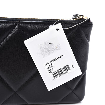 Chanel Goatskin Quilted 19 Cosmetic Case Black 9 of 11