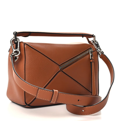 Loewe Calfskin Medium Puzzle Bag Tan 3 of 9