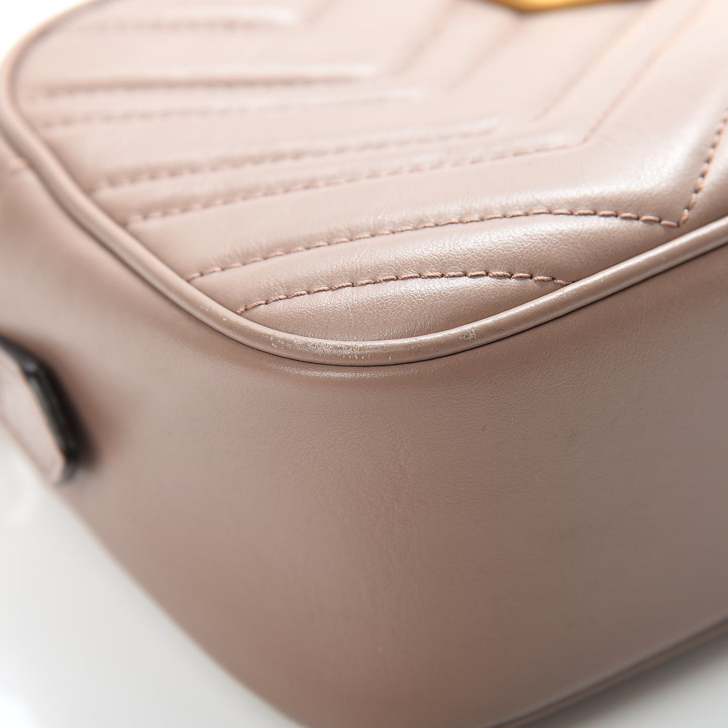 Calfskin Matelasse Small GG Marmont Chain Shoulder Bag Porcelain Rose
